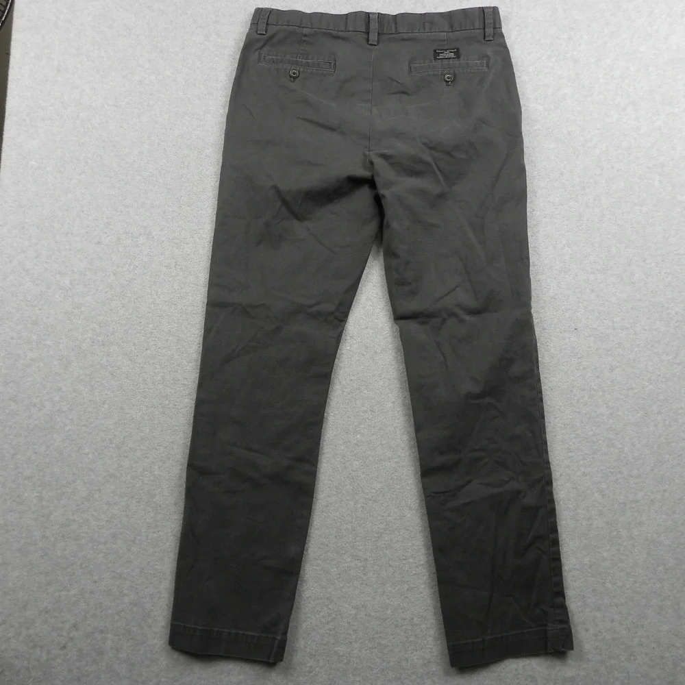 Banana Republic Pants Mens 34x32 Emerson Chino Casual Stretch Flat Front‎ Gray